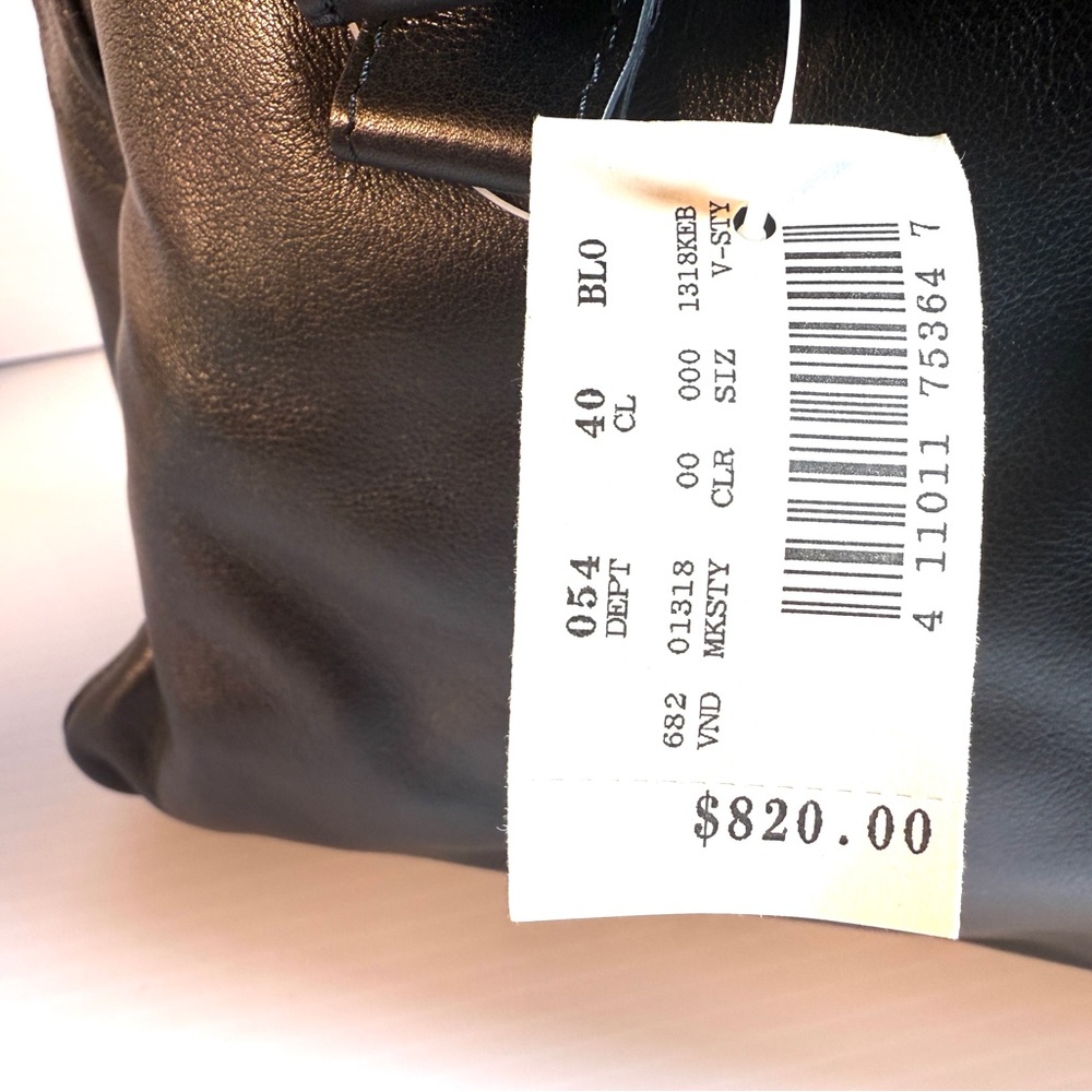 Bottega Veneta Black Leather Satchel. Briefcase. Crossbody . - Picture 7 of 11